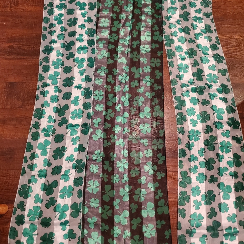 Lot of 3 Notre Dame Irish Women's shamrock scarf accessory